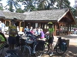 The modern café and visitor centre at Sandringham